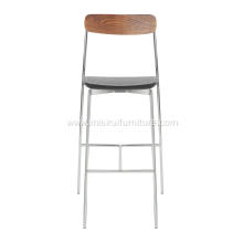 New design minimalist wooden sia bar stool